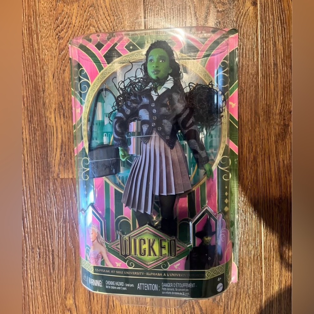 Misprint Mattel Wicked Elphaba shiz university Doll new in box